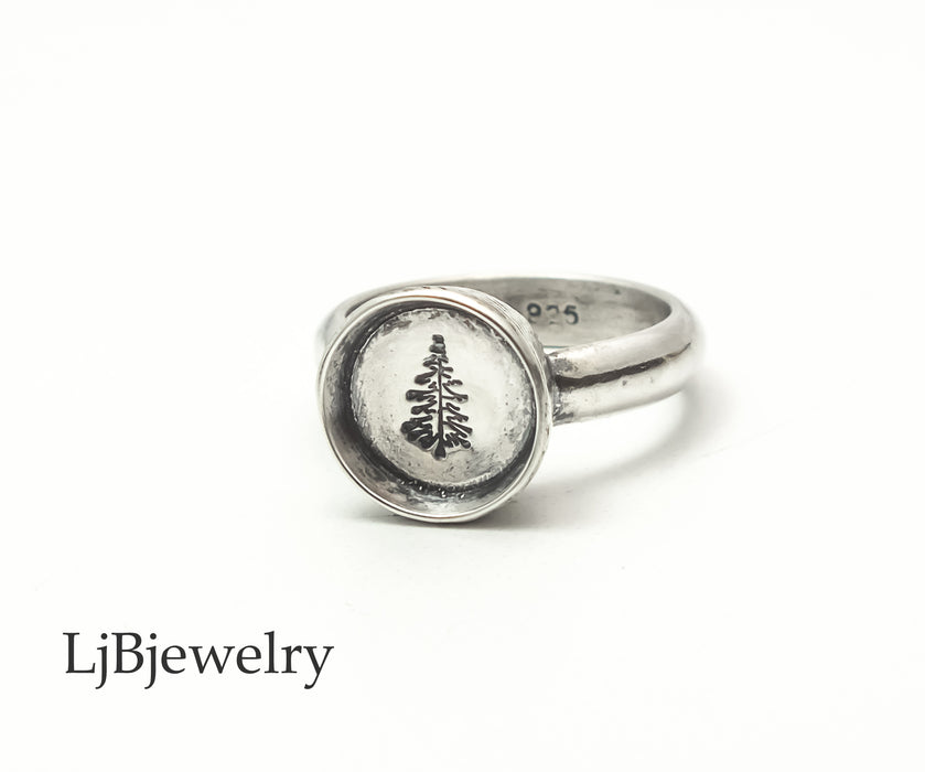 silver tree ring