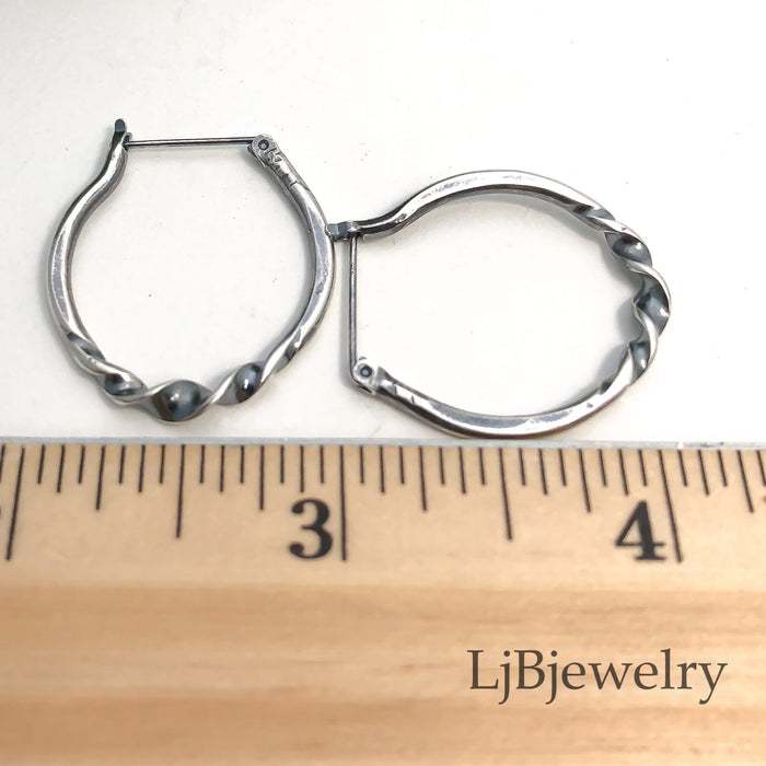 small sterling silver hoop earrings for everyday