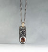 sterling silver gold tourmaline necklace