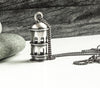 sterling silver tower pendant