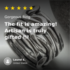 five star review of sterling silver triple knot ring